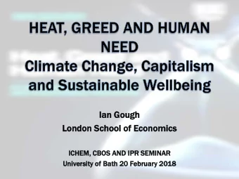 Ian Go  Gough  gh  Lond  London  on School  hool of  of Econ  onom  omics  ICH  ICHEM, CB  CBOS  OS