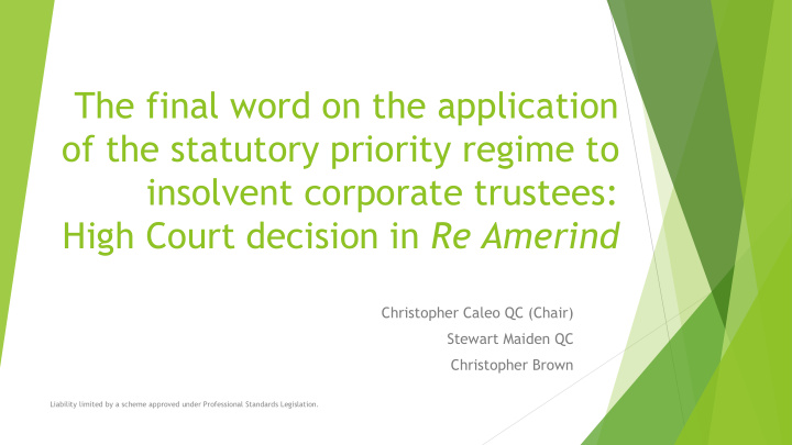 the final word on the application of the statutory