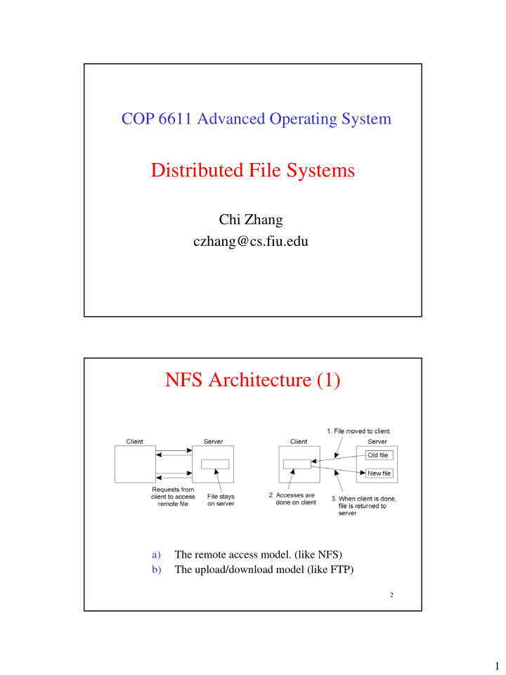 distributed file systems