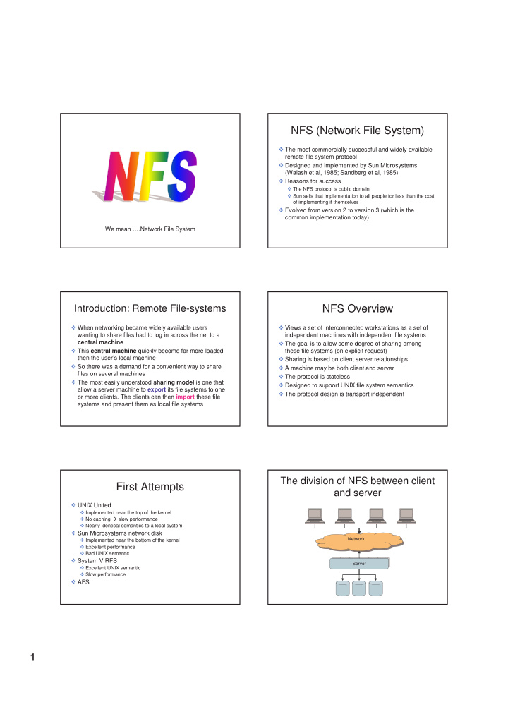 nfs network file system