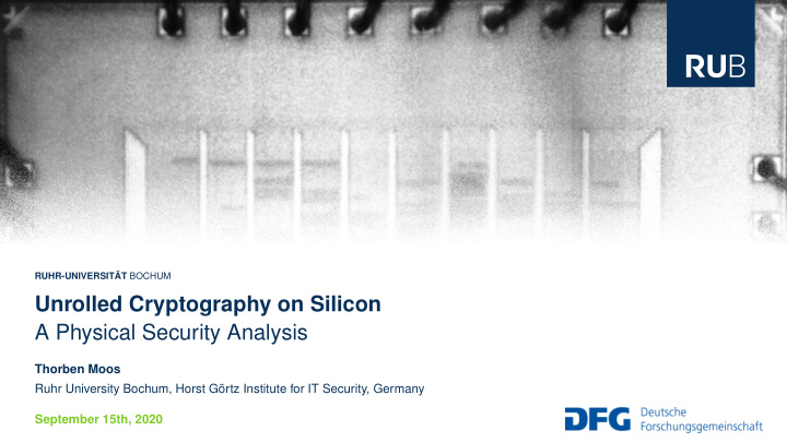 unrolled cryptography on silicon a physical security