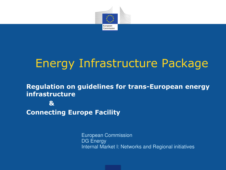 energy infrastructure package