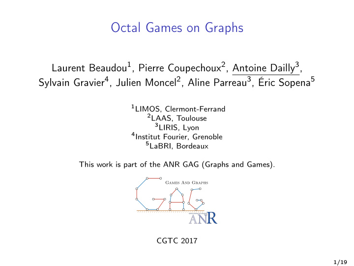 octal games on graphs