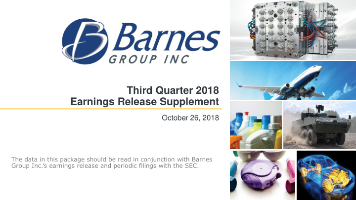 third quarter 2018 earnings release supplement