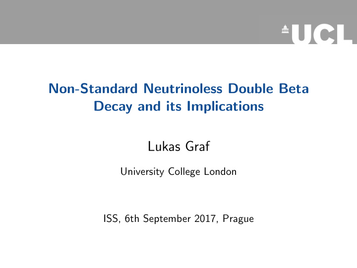 non standard neutrinoless double beta decay and its