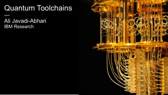 Progress in Superconduc/ng Qubits  1  2-Qubit Gate Error  Two-Qubit Gate Error  0.1  0.01 Now