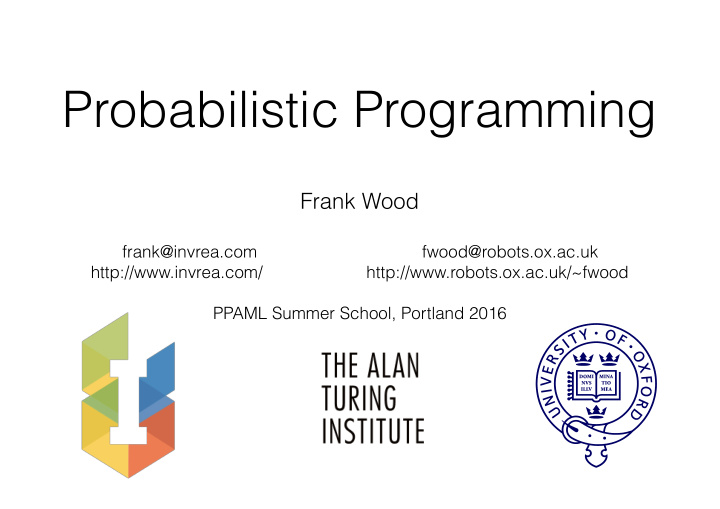 probabilistic programming