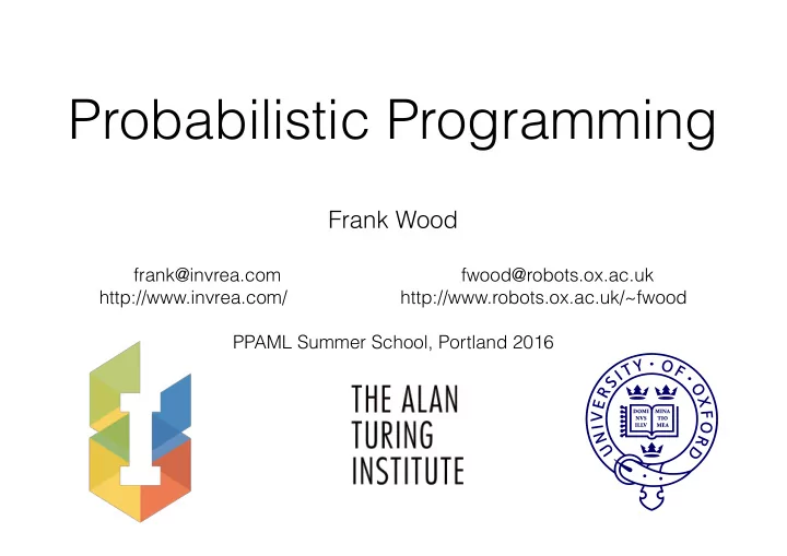 probabilistic programming