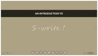 AN INTRODUCTION TO BACKGROUND SETTINGS: Allows you to change background BACKGROUND SETTINGS: Allows