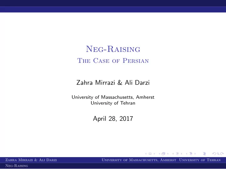 neg raising