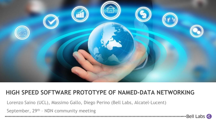 high speed software prototype of named data networking