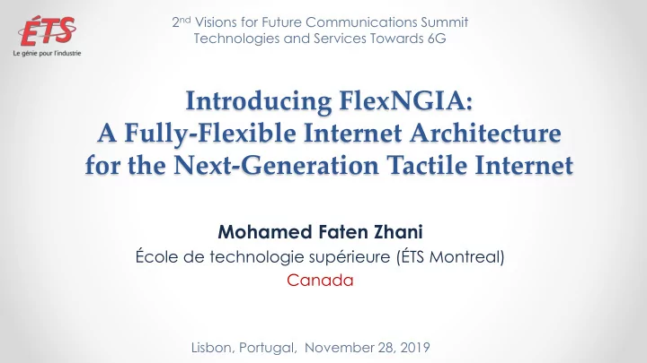 a fully flexible internet architecture