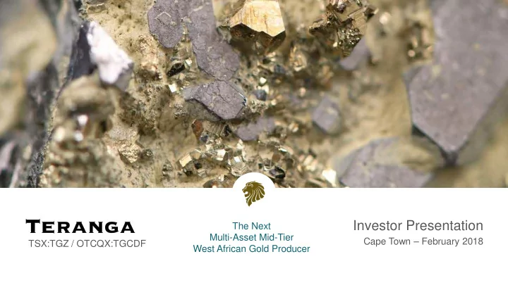 investor presentation
