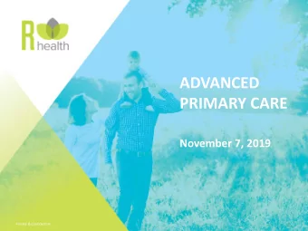 ADVANCED  PRIMARY CARE  November 7, 2019  1  Private &amp; Confidential  People with  access to