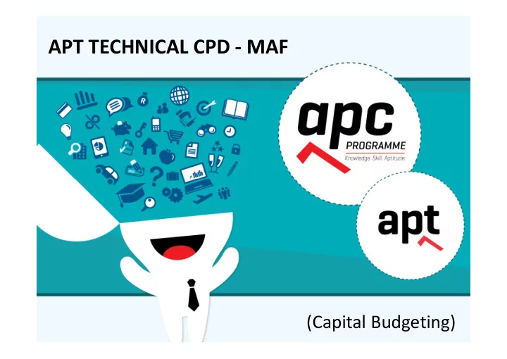 apt technical cpd maf