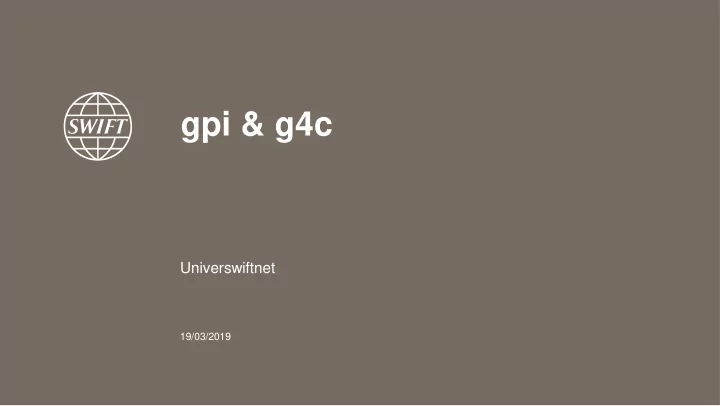 gpi g4c
