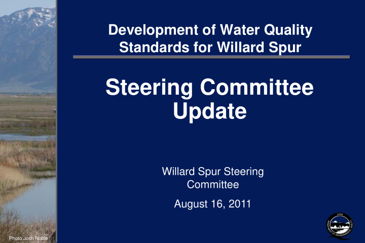 steering committee update