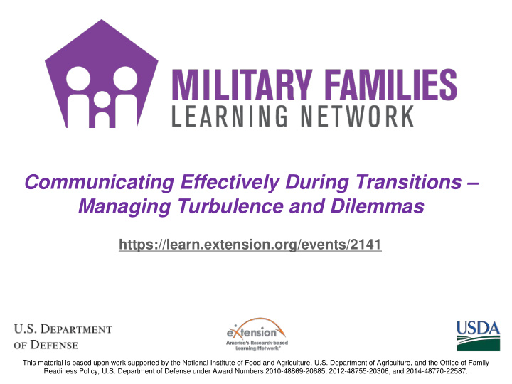 communicating effectively during transitions managing