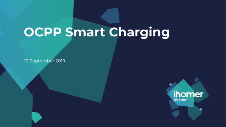 ocpp smart charging