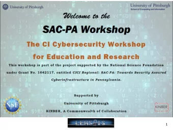 1  Basic Info n Breakfast, coffee breaks n Meals n Lunch provided both days n Supported by