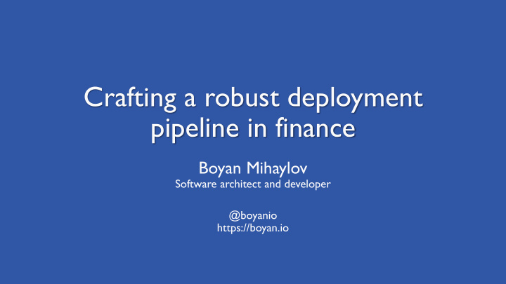 pipeline in finance