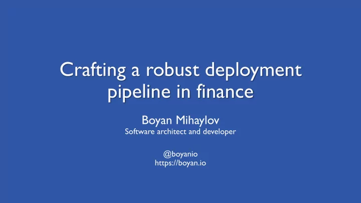 pipeline in finance