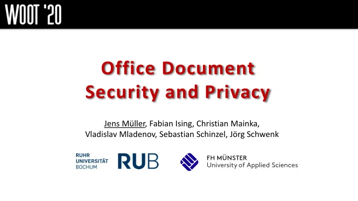 security and privacy