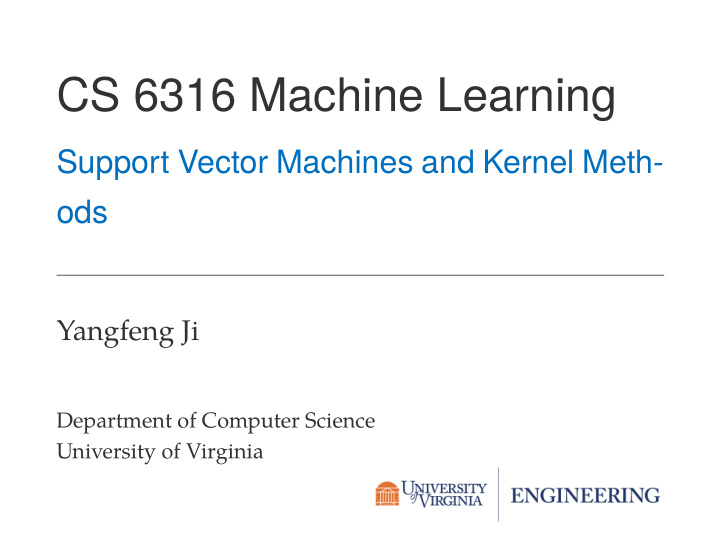 cs 6316 machine learning