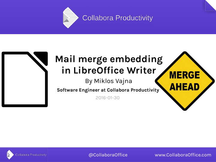mail merge embedding in libreoffice writer