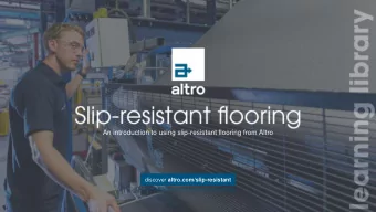 An introduction to using slip-resistant flooring from Altro discover altro.com/slip-resistant