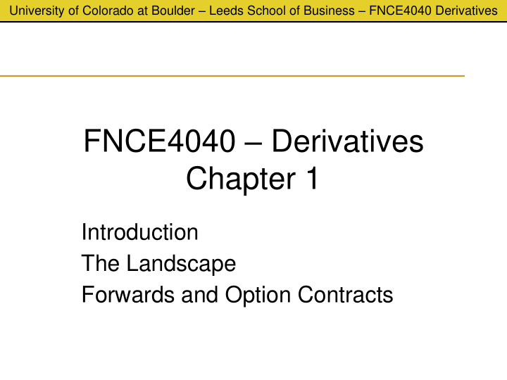 fnce4040 derivatives chapter 1