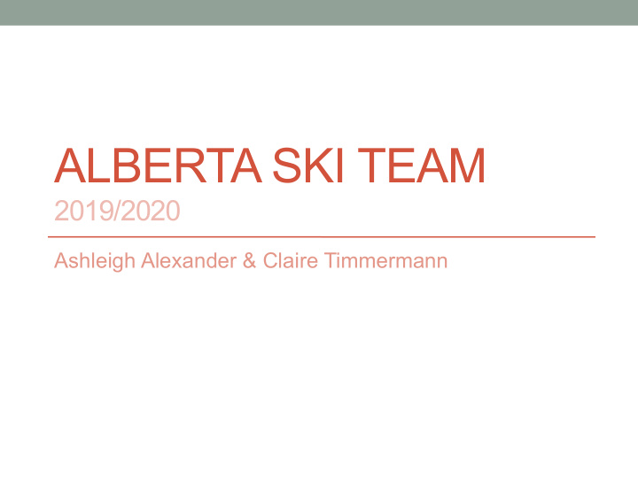alberta ski team