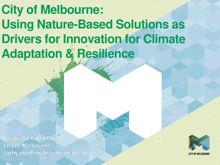 city of melbourne