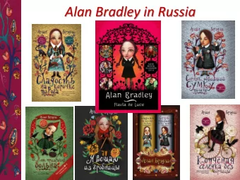 Alan Bradley in Russia  AST 2013: DISTRIBUTION MAP  Mos  oscow: 38%  38%  Sai  aint-Petersburg: 8%