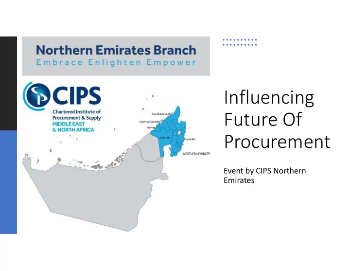 influencing future of procurement