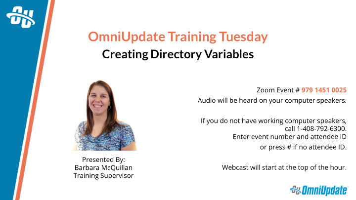 omniupdate training tuesday