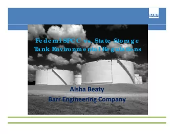 Aisha Beaty Barr Engineering Company  purpo se  most industrial facilities utilize storage tanks