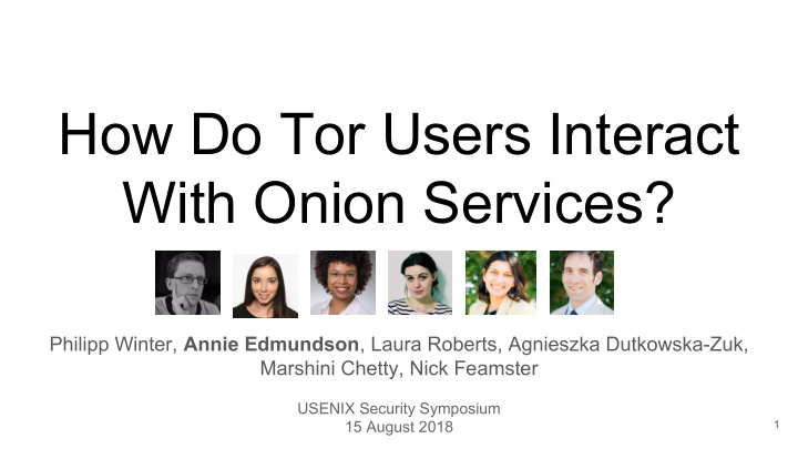 how do tor users interact with onion services