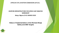 abuja nigeria 19 21 march 2019 status of implementation