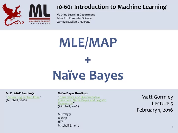mle map na ve bayes