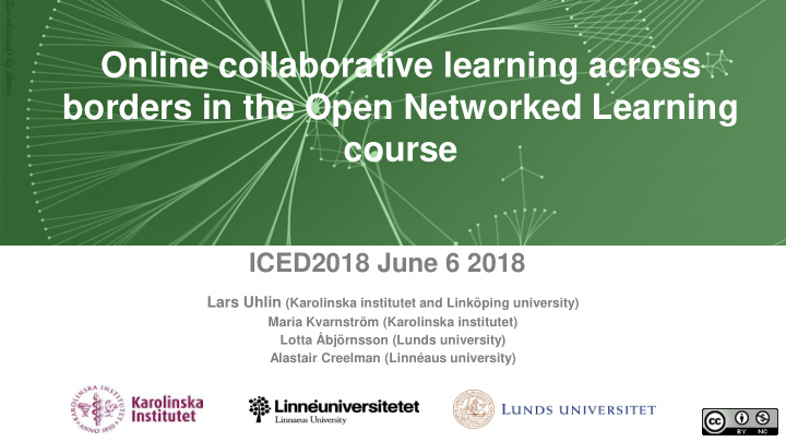 online collaborative learning across borders in the open