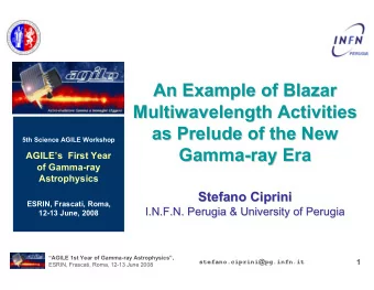 An Example of Blazar  Blazar  An Example of  Multiwavelength Activities  Activities