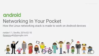 Networking In Your Pocket  How the Linux networking stack is made to work on Android devices