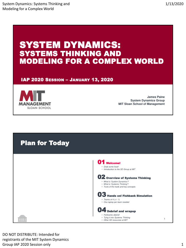 system dynamics