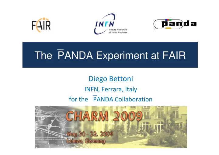 the panda experiment at fair