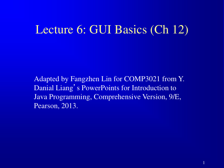 lecture 6 gui basics ch 12