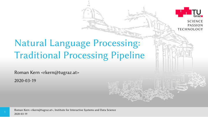 natural language processing traditional processing