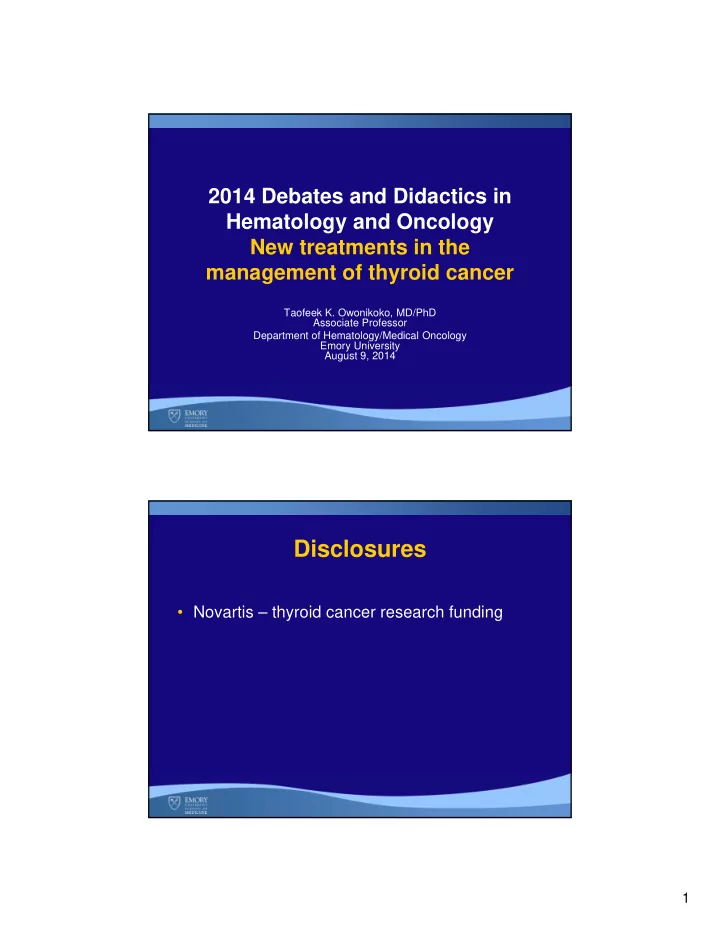 disclosures