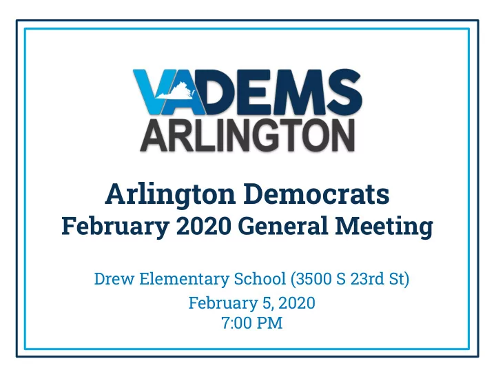 arlington democrats