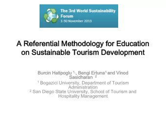 A Ref  efer  eren  ential  tial Me  Meth  thod  odol  olog  ogy  y fo  for Edu  ducat  atio  ion  n